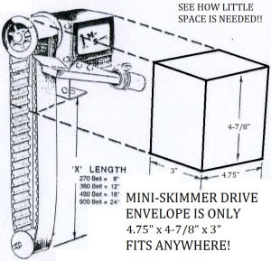 Cogged Belt Mini Skimmer Diagram